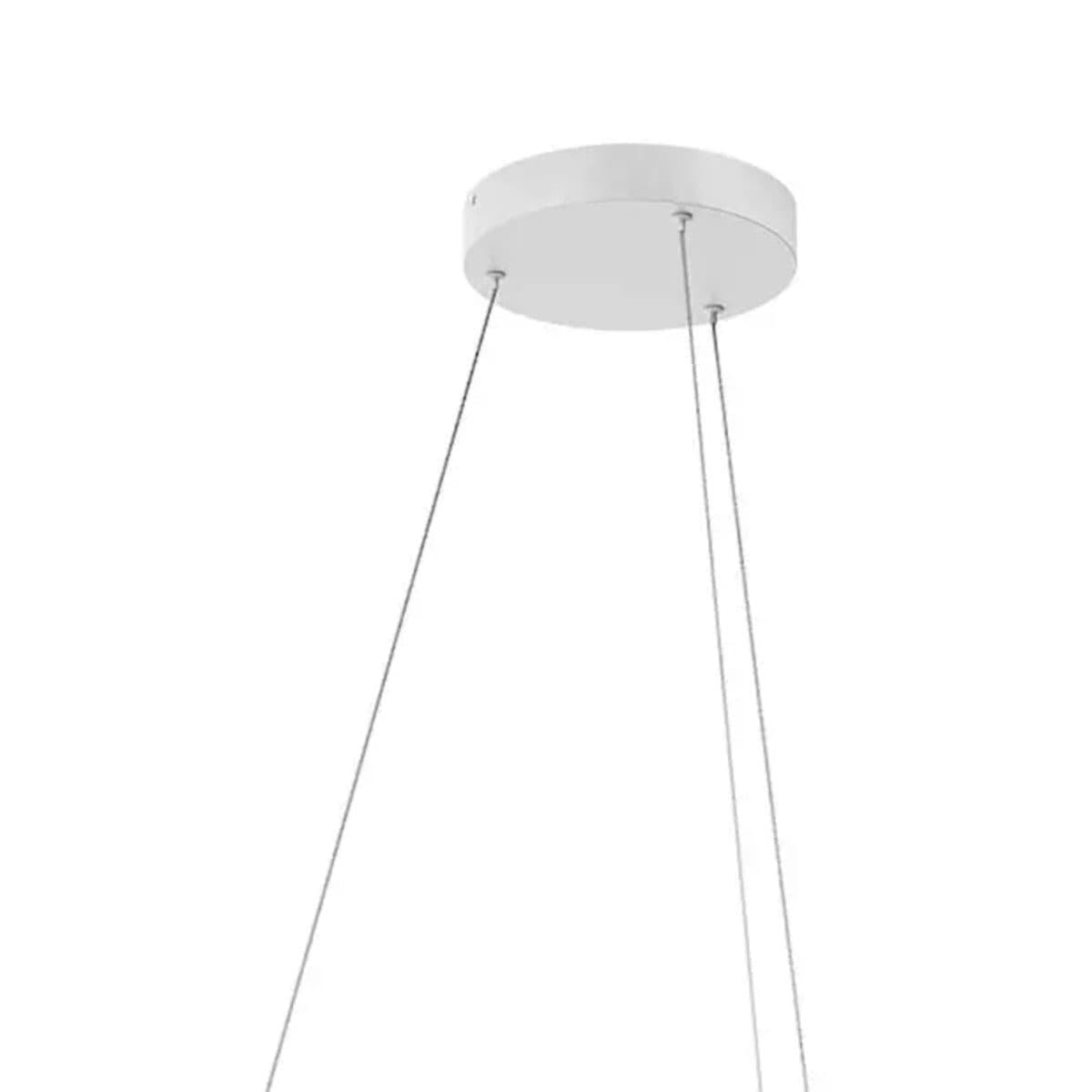 Lampadario moderno Redo Group LEO 01 3340 01 3299 LED CCT bianco nero dimmerabile alluminio - 2