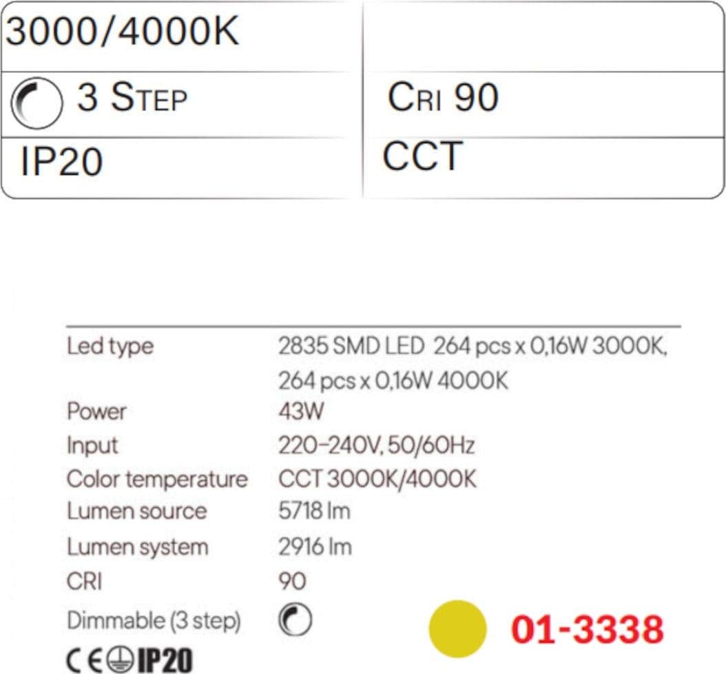 Lampadario classico Redo Group LEO 01 3338 LED CCT bronzo dimmerabile alluminio - 5