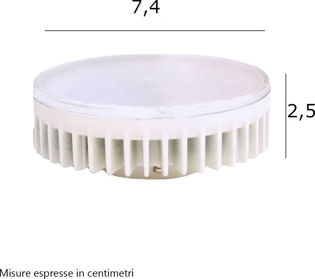 Lampadina led Top Light GX53 9W N 900LM 4000K alluminio diffusore satinato - 2