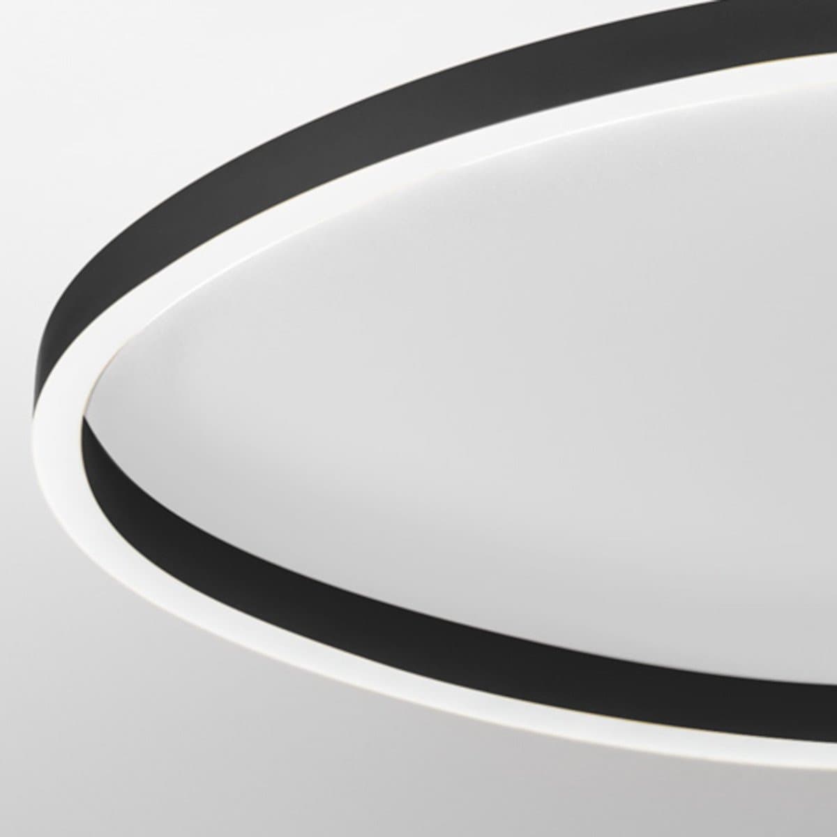 Plafoniera moderna Gea Luce ECARIS PM FECPN2 LED nero alluminio silicone - 2
