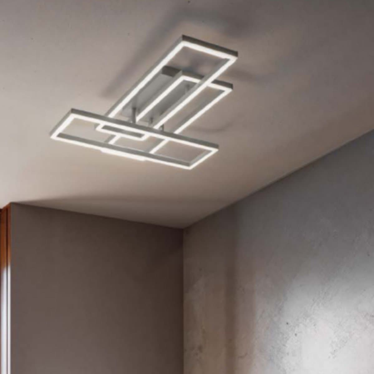 Plafoniera moderna Gea Luce DYANA P FDYPT1 LED titanio alluminio silicone - 3