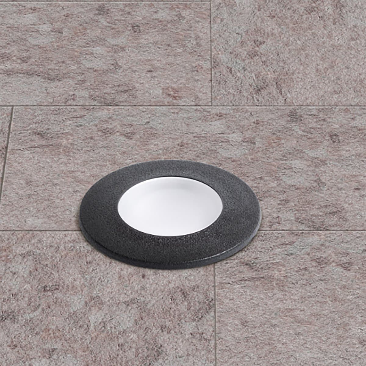 Faretto incasso tondo calpestabile Top Light CAPRI SMALL CA TD9 NE GU10 LED CCT IP67 230V nero resina - 2