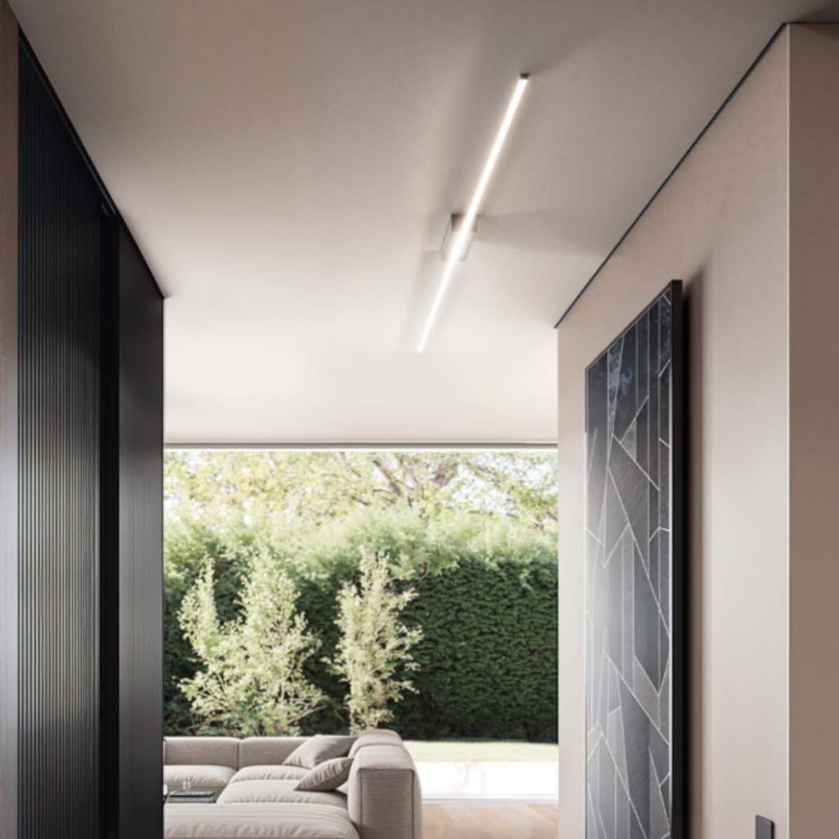 Plafoniera moderno Gea Luce CYNARA P FCYPB1 LED bianco alluminio silicone - 2