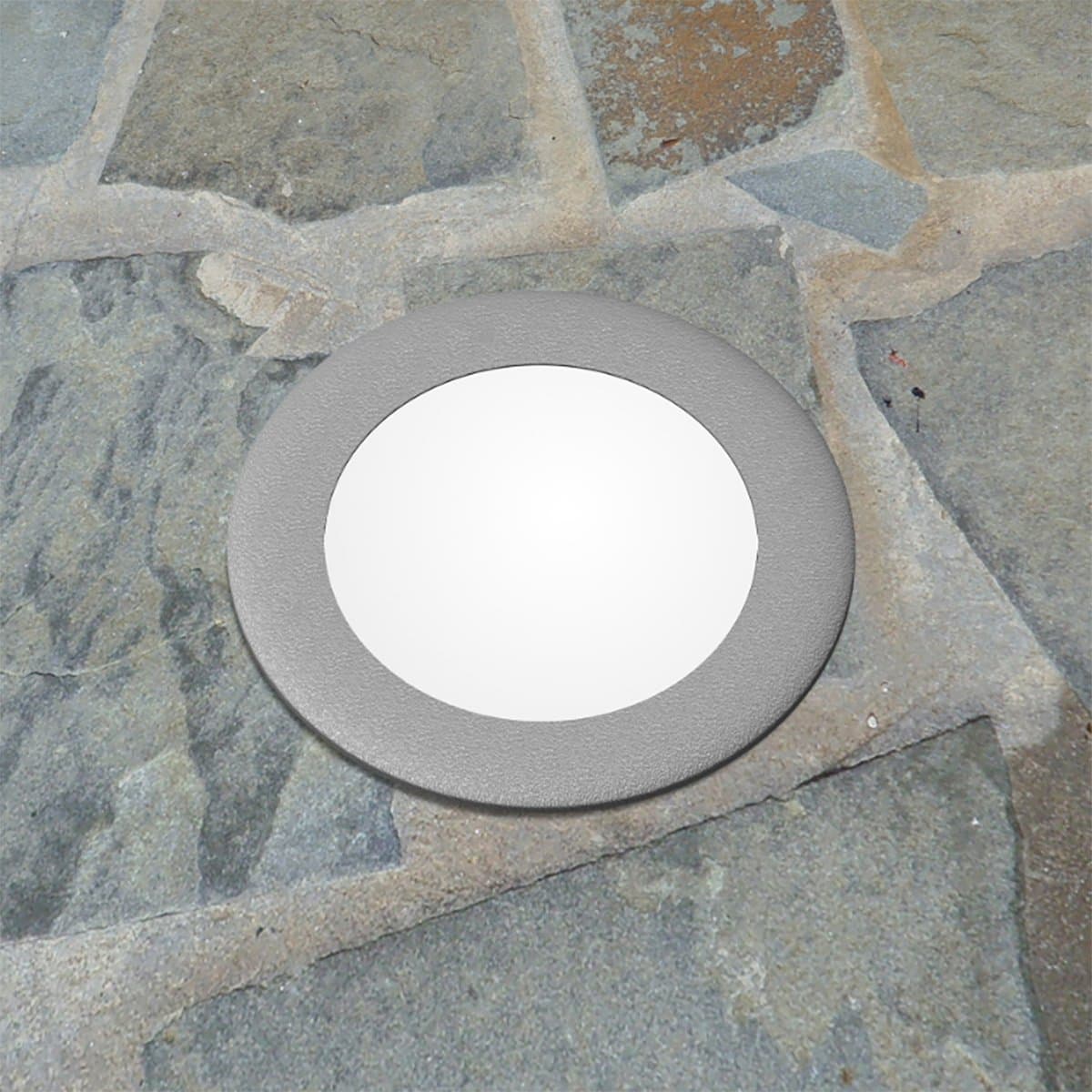 Faretto incasso tondo calpestabile Top Light CAPRI BIG CA TD16 GR GX53 LED CCT IP67 230V grigio resina - 2