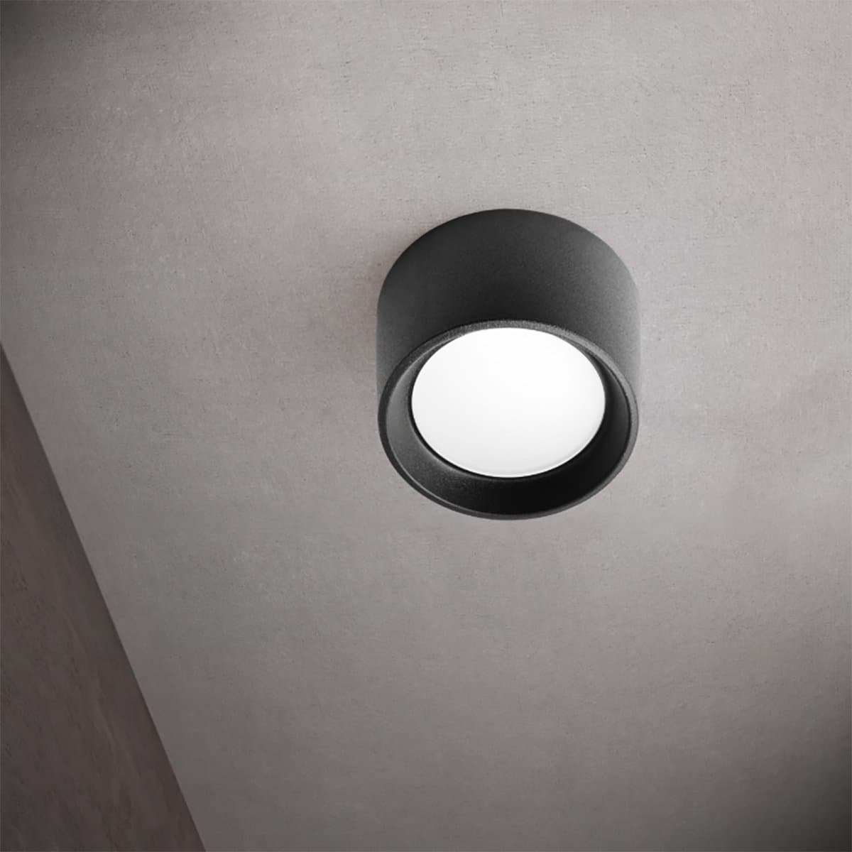 Plafoniera esterno resina Top Light PISA PLG NE GX53 CCT LED IP55 - 2