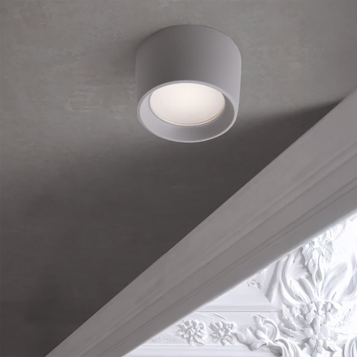 Plafoniera esterno resina Top Light PISA PLG GR GX53 CCT LED IP55 - 2