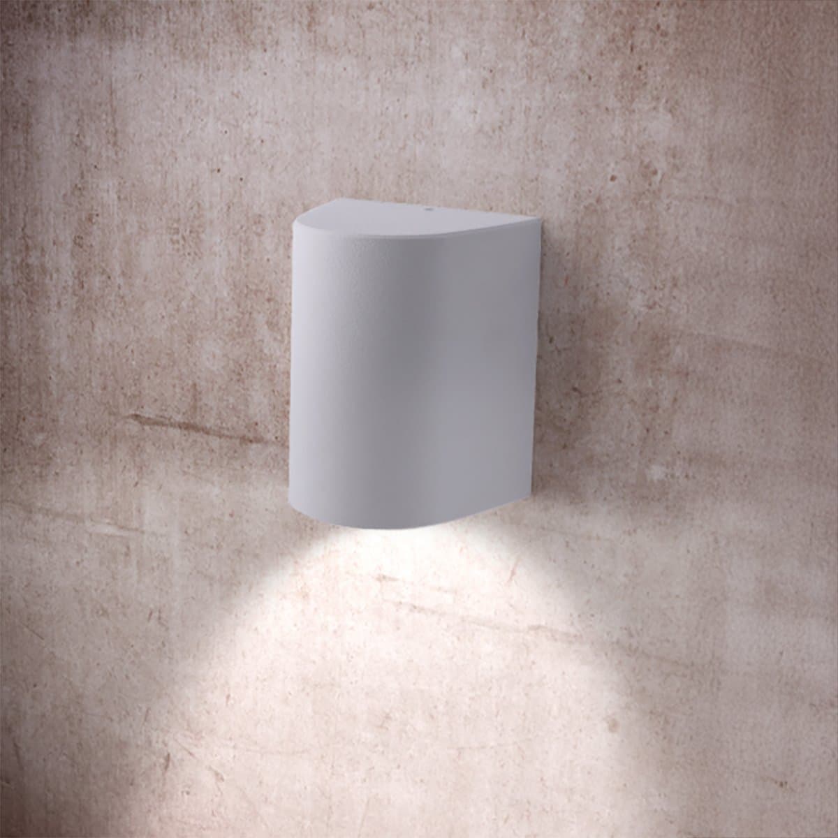 Applique esterno monoemissione Top Light AOSTA AG1 BI GX53 LED CCT IP55 resina - 2