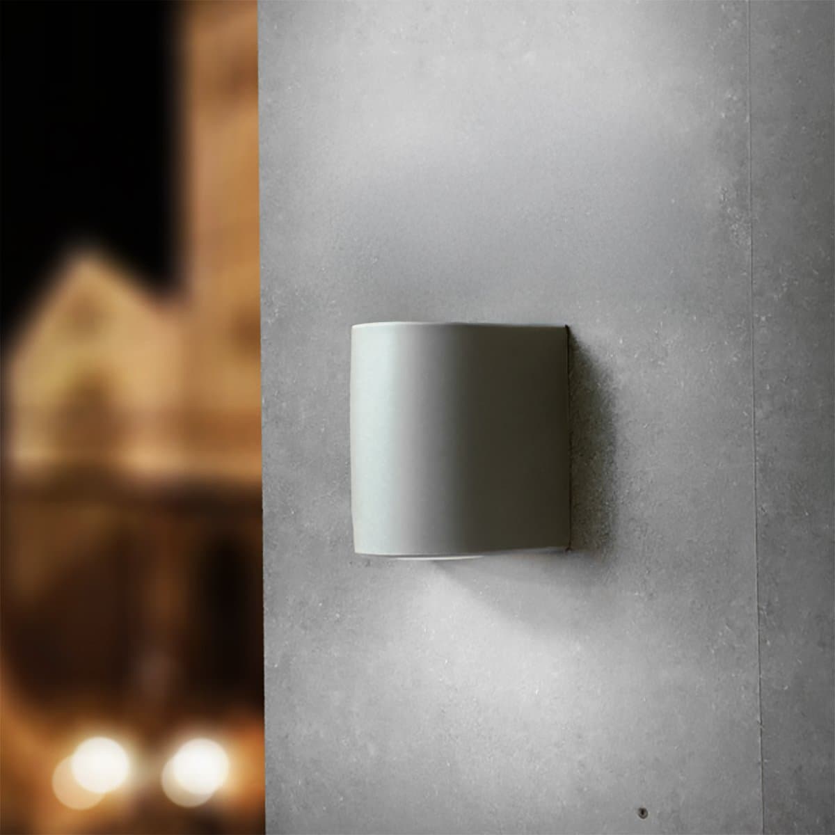 Applique esterno monoemissione Top Light AOSTA AG1 GR GX53 LED CCT IP55 resina - 2