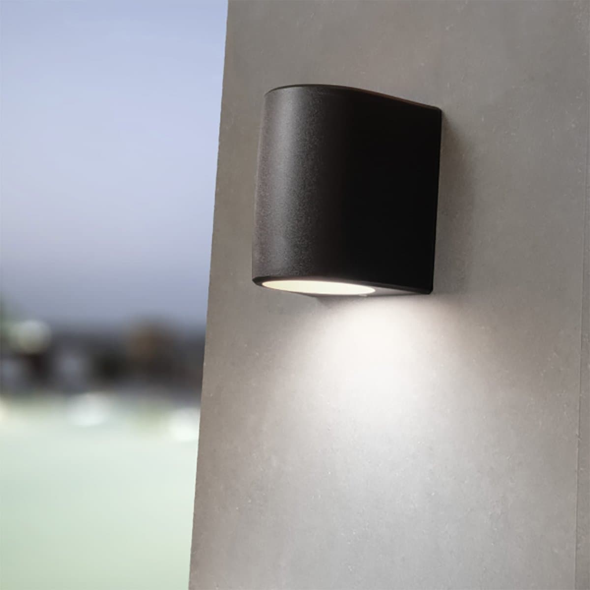 Applique esterno monoemissione Top Light AOSTA AG1 NE GX53 LED CCT IP55 resina - 2