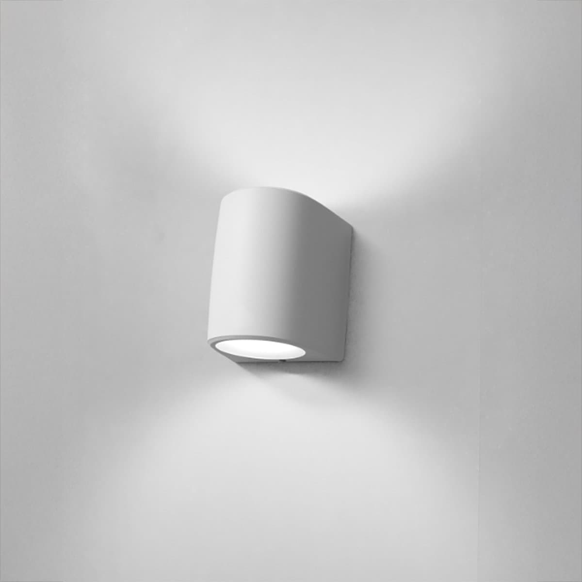 Applique esterno biemissione Top Light AOSTA AG2 BI GX53 LED CCT IP55 resina - 2