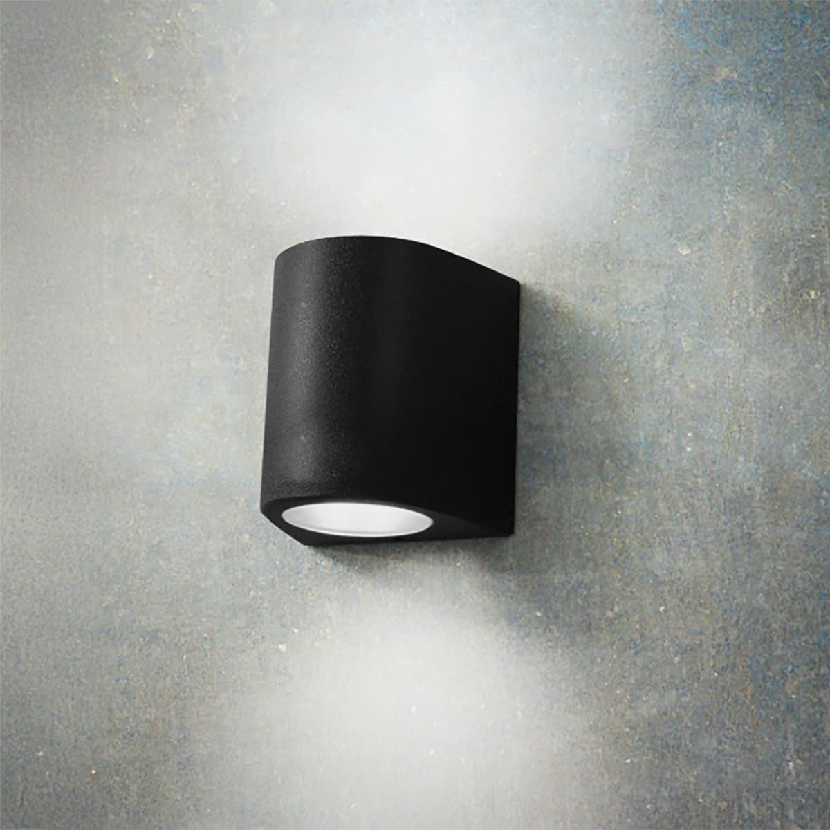 Applique esterno biemissione Top Light AOSTA AG2 NE GX53 LED CCT IP55 resina - 2