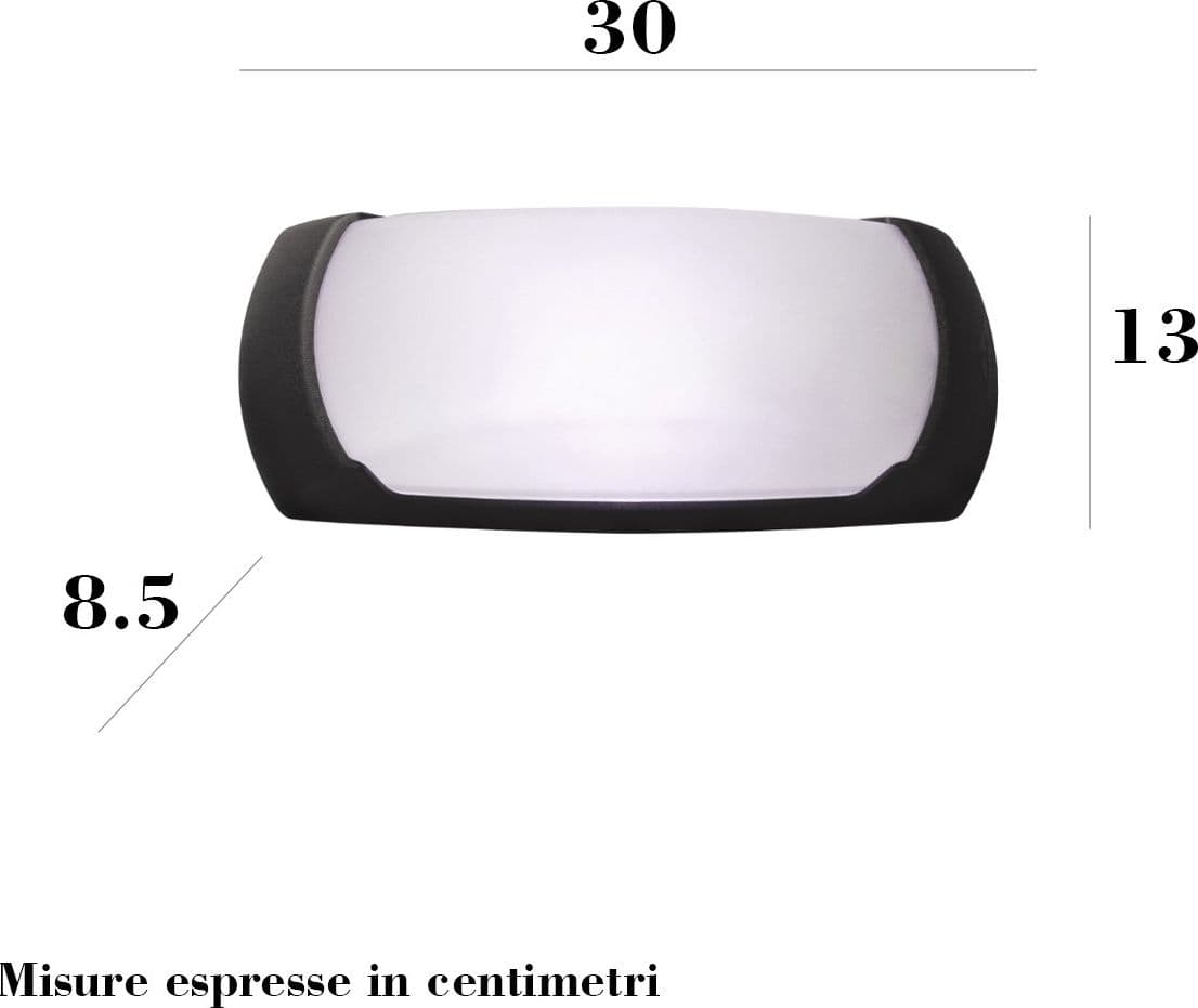 Applique esterno resina Top Light ANDORA BI E27 LED IP66 - 3