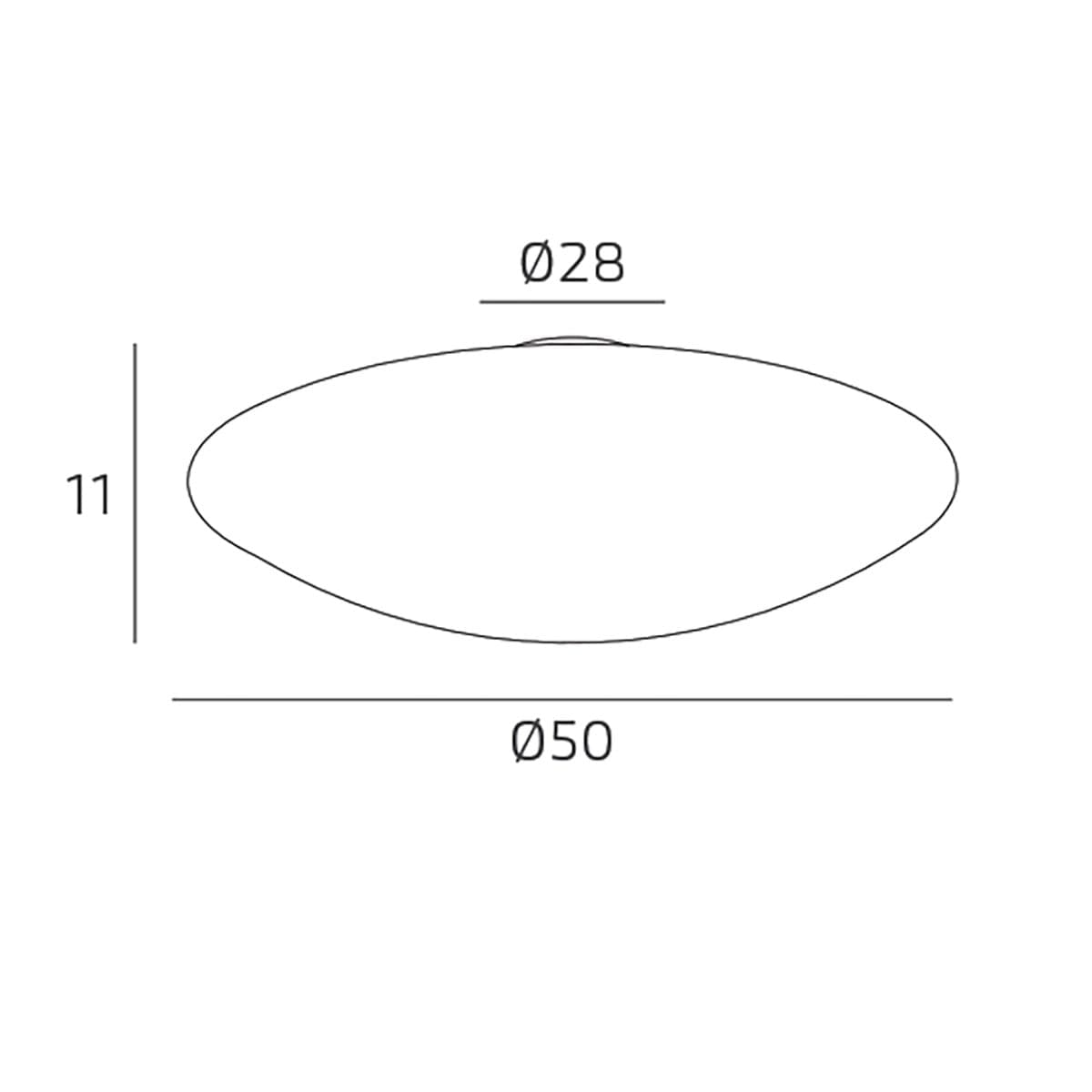 Plafoniera vetro oro Top light JELLY 1219 50 GO E27 LED decoro artigianale - 3