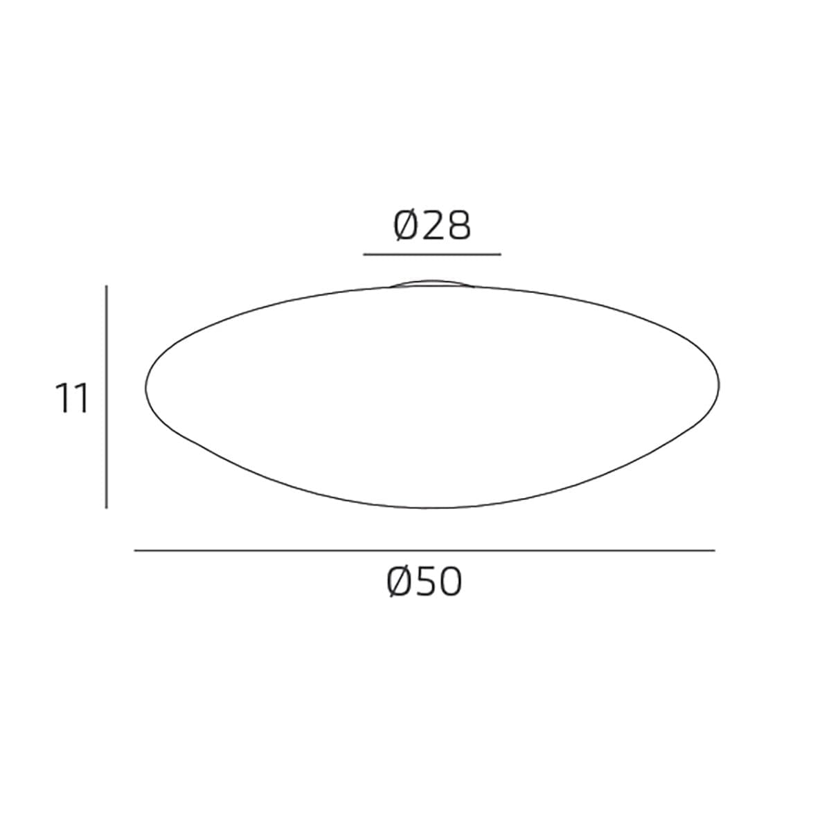 Plafoniera vetro oro Top light JELLY 1219 60 GO E27 LED decoro artigianale - 3
