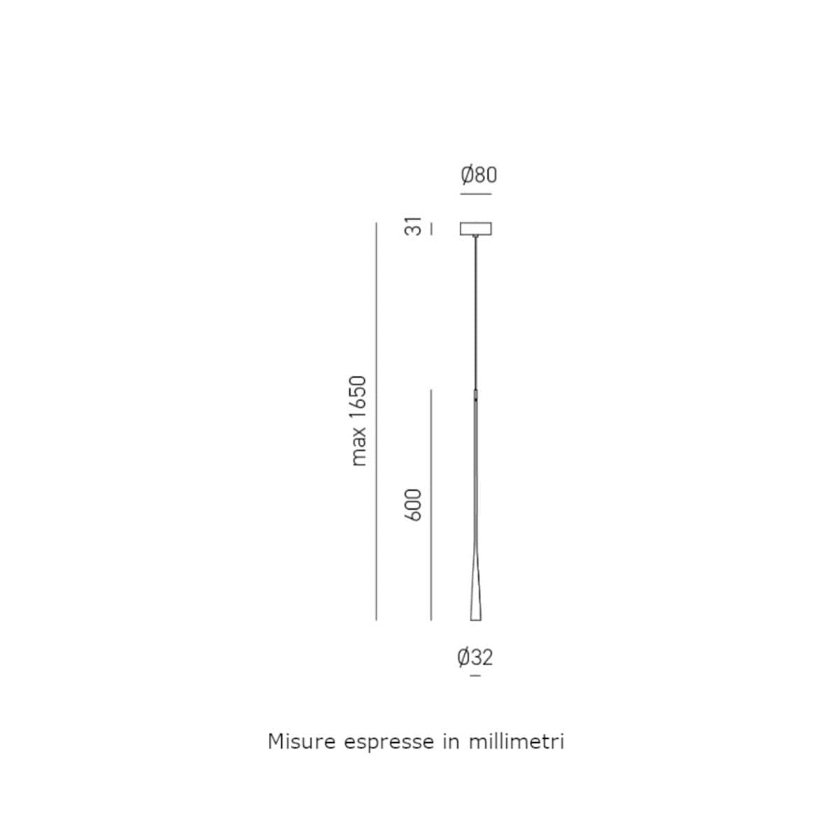 Sospensione classica Gea Luce DAFNE SG FDA1GR LED rame alluminio - 2