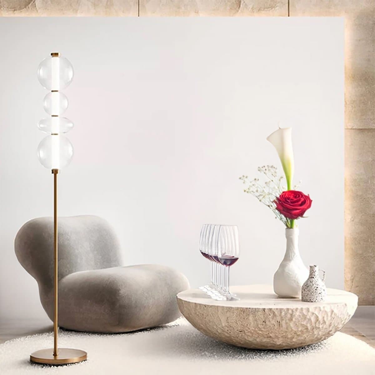 Piantana Perenz BUBBLES 8166 TR LC LED 3000K 2880LM ORO - 2