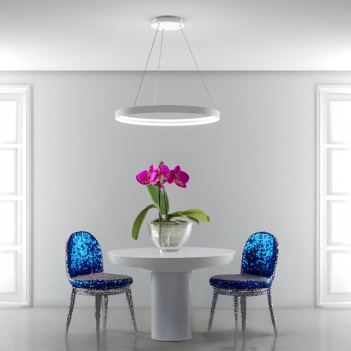 Lampadario moderno Top Light MALIKA 1216 S80 BI LED CCT SWITCH 7639LM BIANCO - 2