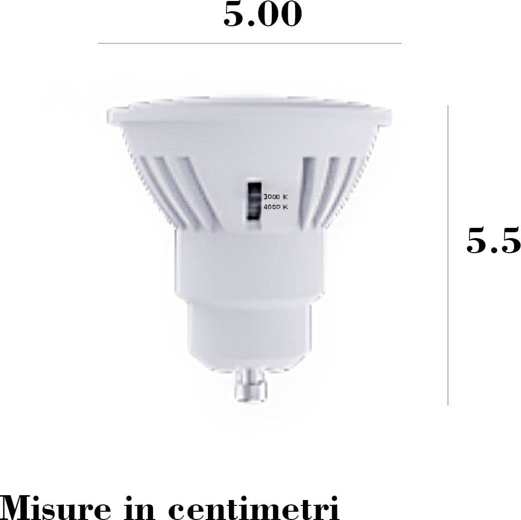 Lampadina confezione Top Light GU10 9W LED CN CCT 900LM IP20 - 3
