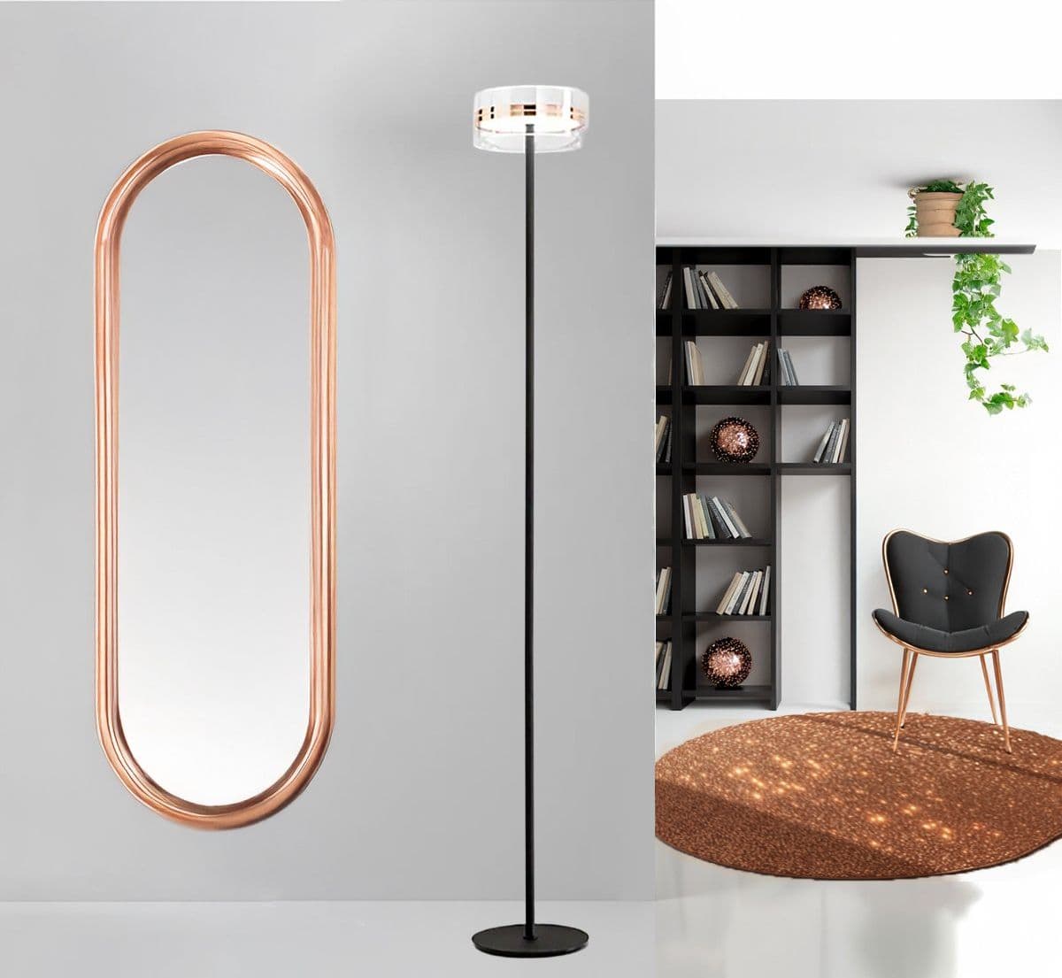 Piantana Perenz AERE 8220 OR LC LED 3000K LED 880LM oro rosa - 2