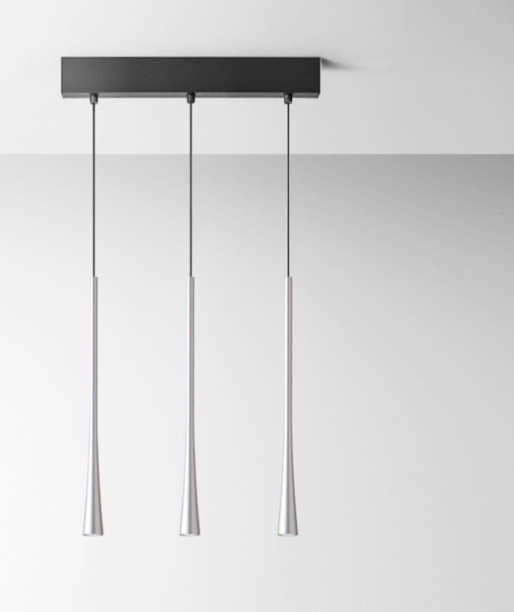 Lampadario moderno Gea Luce DAFNE S3P FDA3PA LED argento alluminio - 2