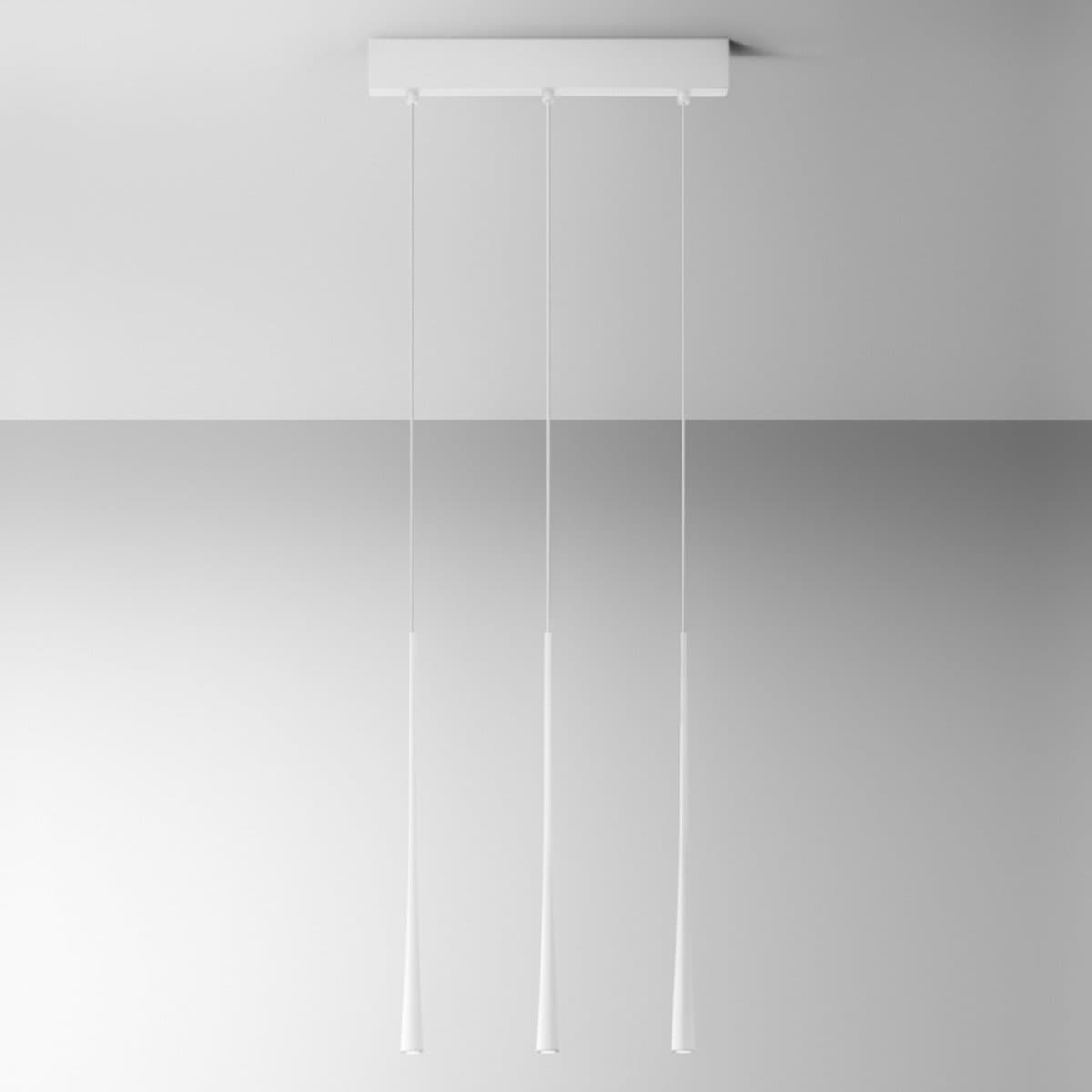 Lampadario moderno Gea Luce DAFNE S3P FDA3PB LED bianco alluminio - 2