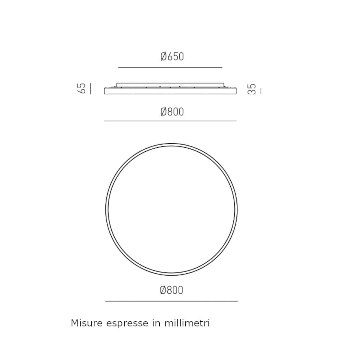 Plafoniera moderna Gea Luce AELA PG FAEPA3 LED arancio alluminio metacrilato - 3