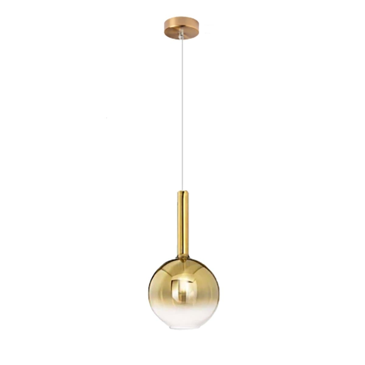 Sospensione vetro oro specchiato Perenz LOLLIPOP 8554 OR 6247 OB E27 LED