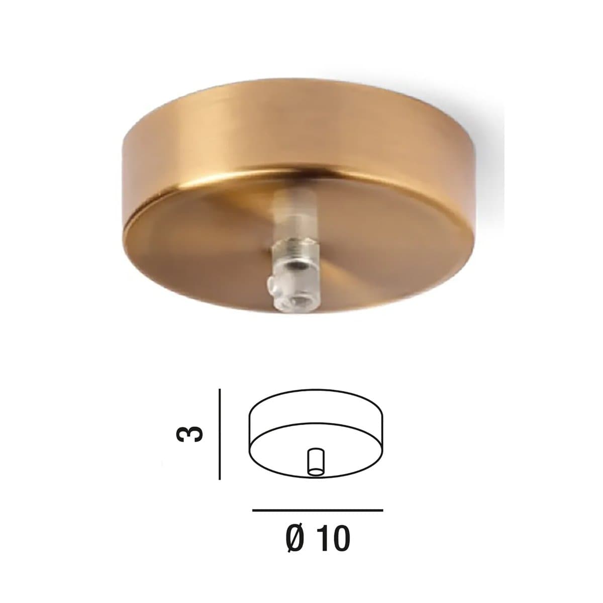 Sospensione vetro oro specchiato Perenz LOLLIPOP 8554 OR 6247 OB E27 LED - 4