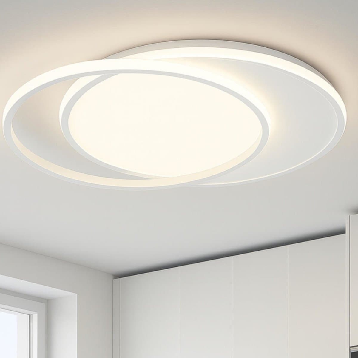 Plafoniera moderna Top light MERCURY 1224 80 LED CCT SWITCH metallo - 7