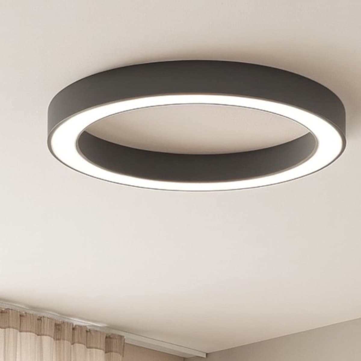 Plafoniera led Gea Luce FLOR PS FFLPN4 alluminio nero metacrilato moderna - 4