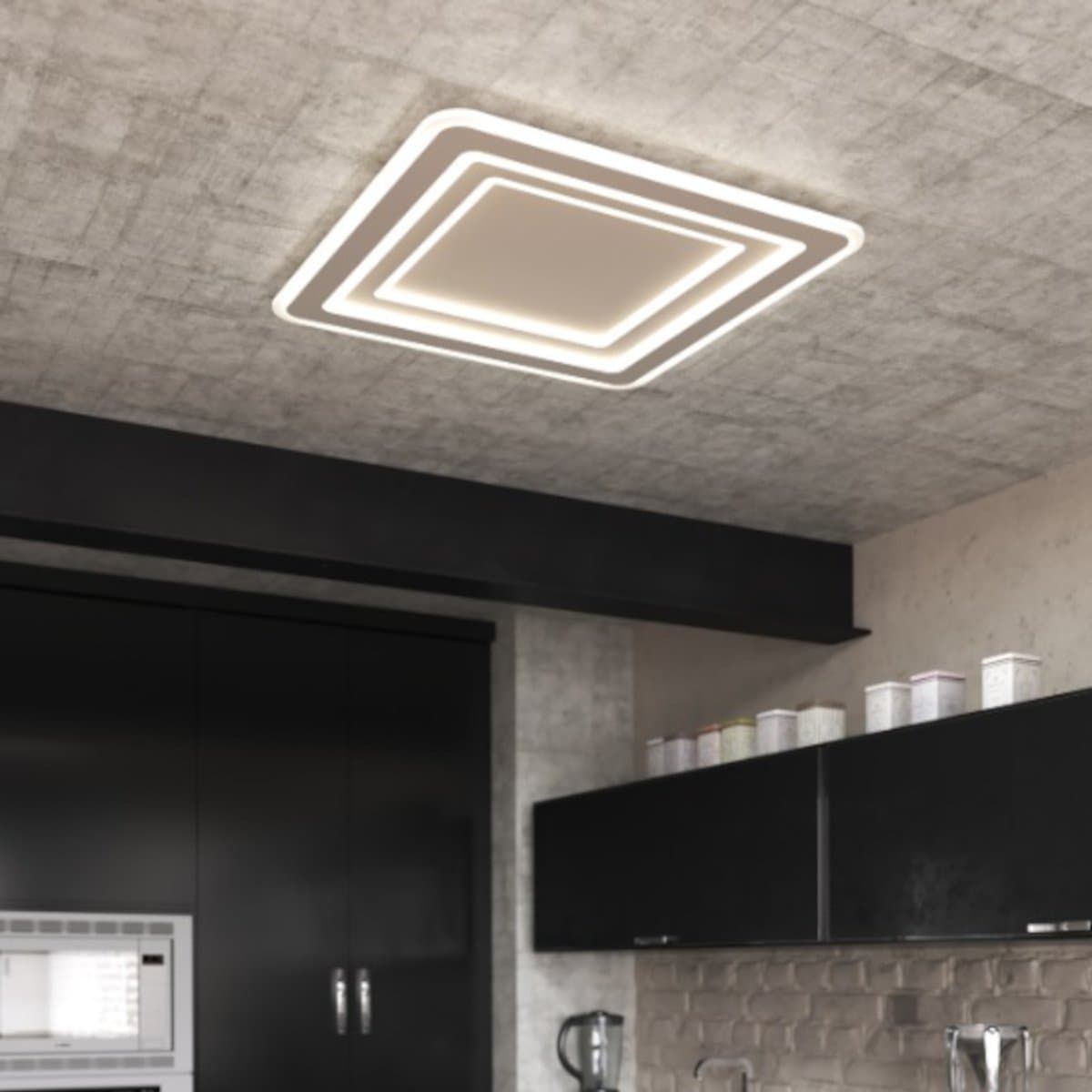 Plafoniera moderna Top light ZOOM 1220 65 LED CCT SWITCH metallo - 2