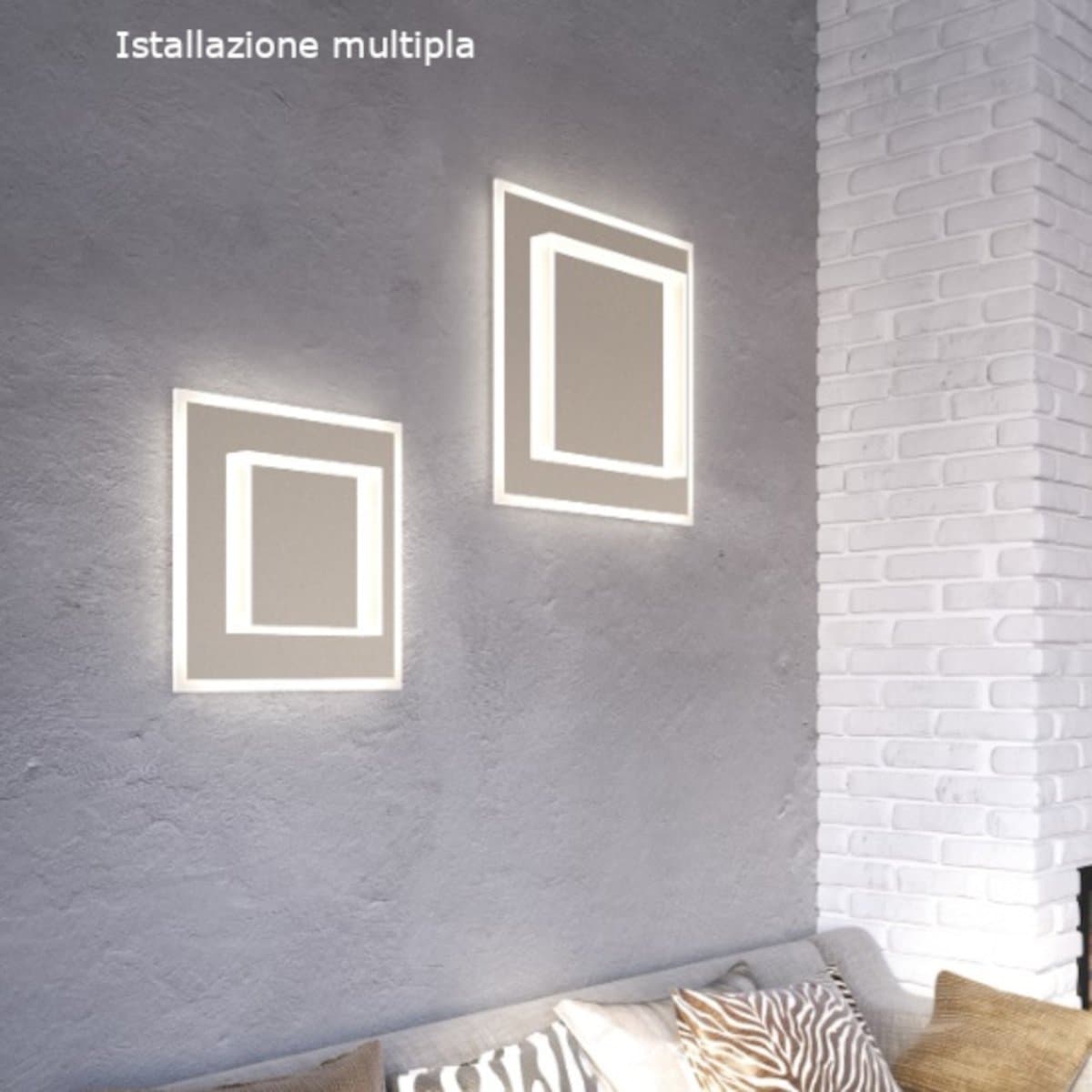 Plafoniera moderna Top light WISH 1223 50 LED CCT SWITCH metallo - 4