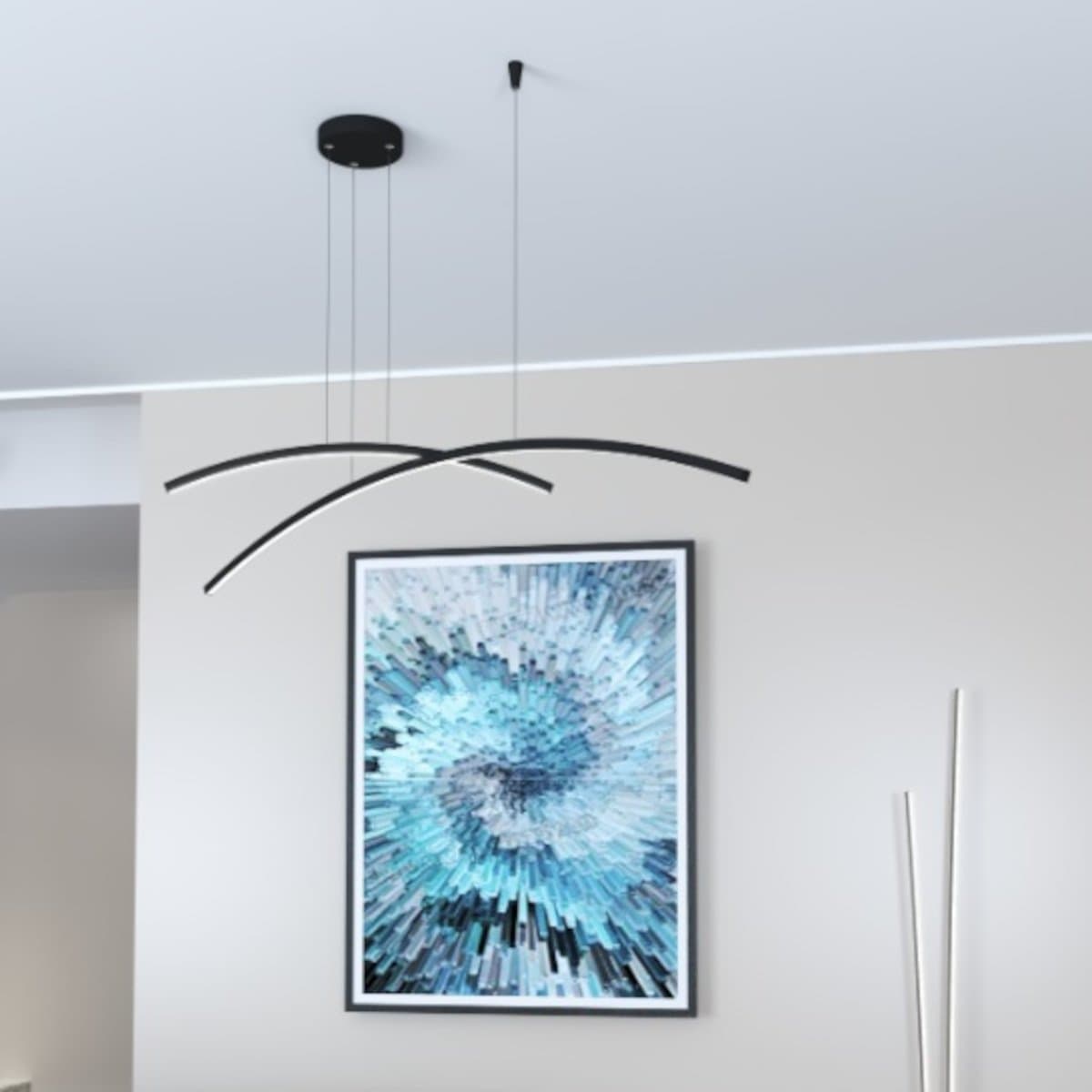 Lampadario moderno Top Light KAWAII 1229 S NE LED CCT SWITCH dimmerabile 3 step - 4