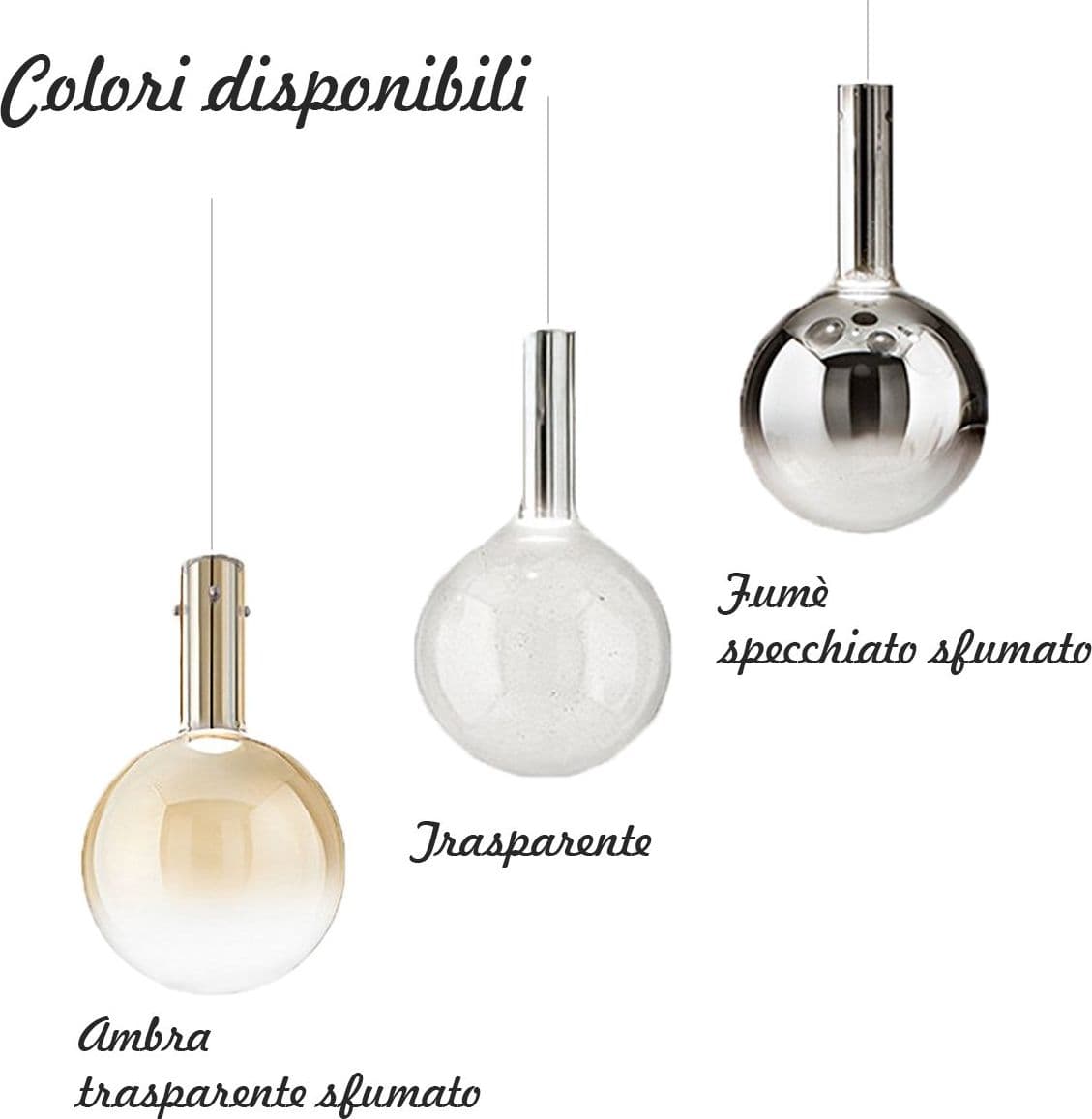Lampadario Perenz AMPOLLA 8310 SP LC 6247 CL LED 5W 3000K 340LM vetro fumè - 4