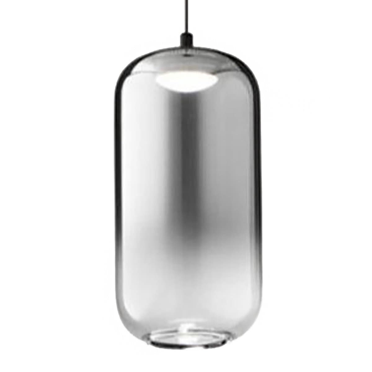 Lampadario Perenz illumina HUNTER S1 8157 N LC 8214 SP LED vetro fumè specchiato - 2