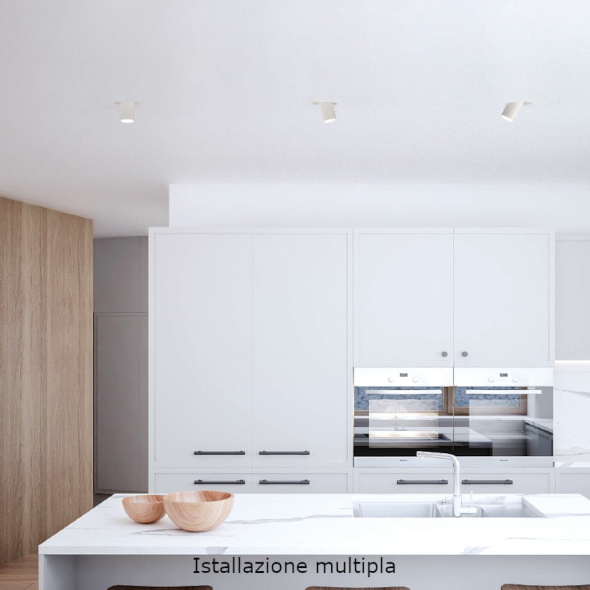 Faretto incasso Gea Led GFA1692 LED orientabile alluminio bianco cartongesso - 4