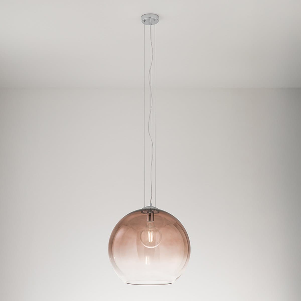 Lampadario vetro soffiato Perenz PLANET 8526 E 45 E27 LED marrone - 3