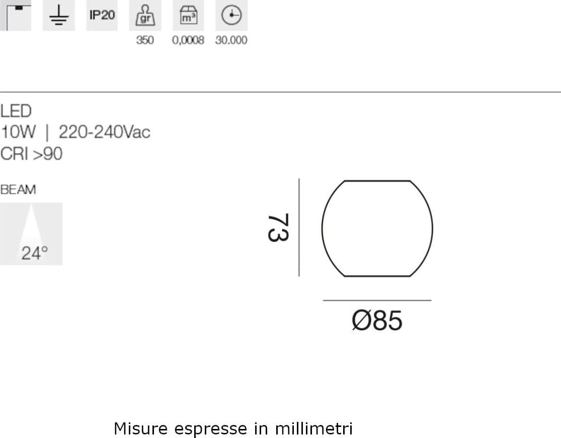 Plafoniera moderna Gea Led GPL391 LED alluminio nero - 4