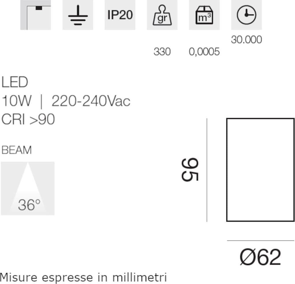 Plafoniera moderna Gea Led GPL405 LED alluminio nero - 2