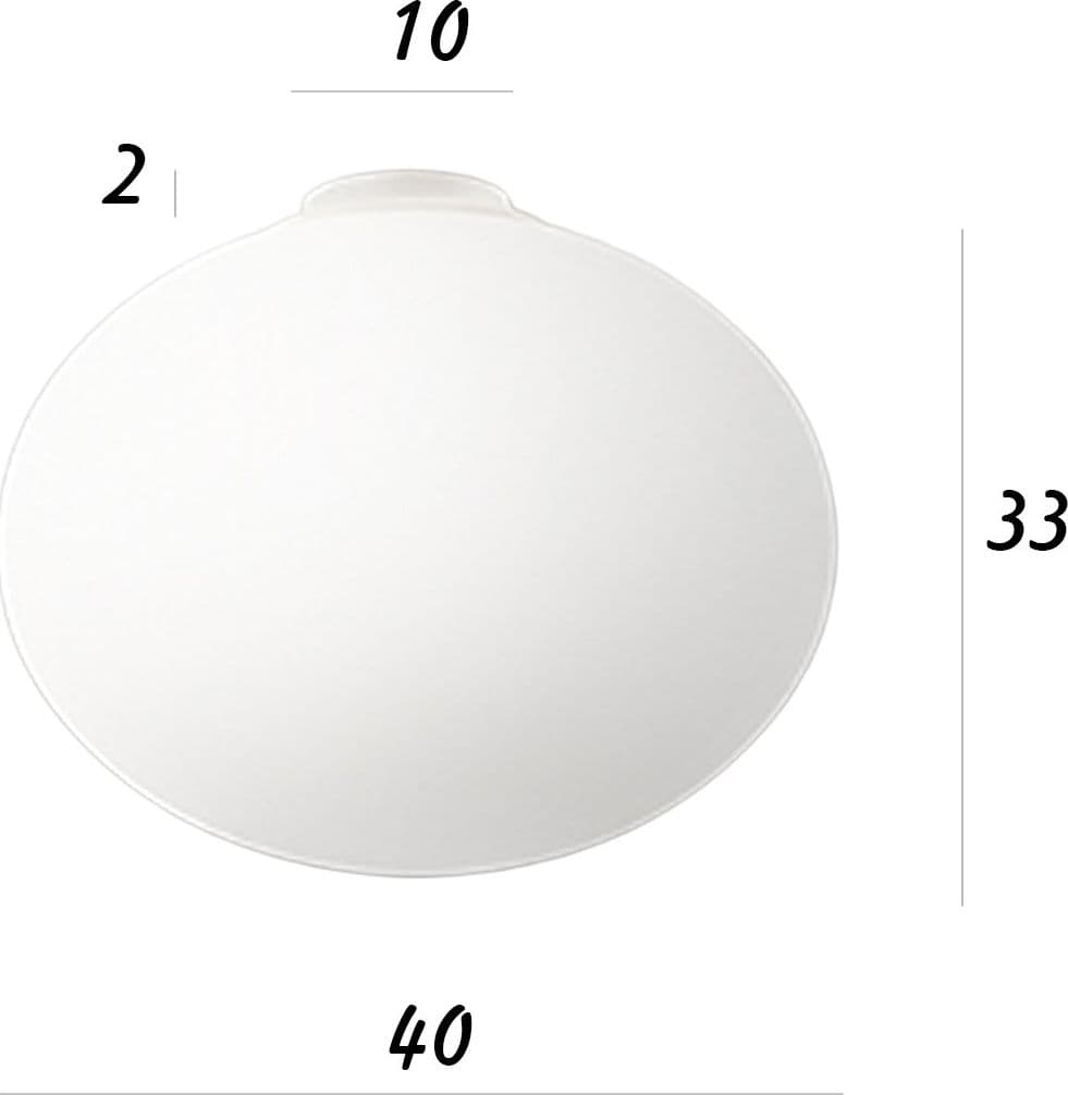 Plafoniera vetro soffiato Perenz SATURNO 8542 B 40 E27 LED bianco satinato - 4