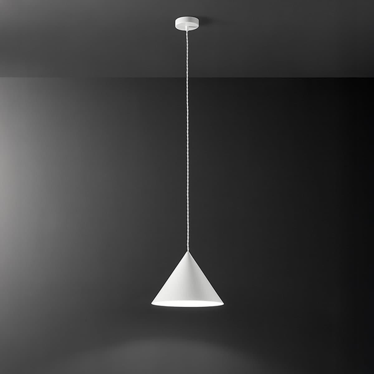 Lampadario conico Perenz ICONIC 8404 B E27 LED 30CM bianco opaco - 4