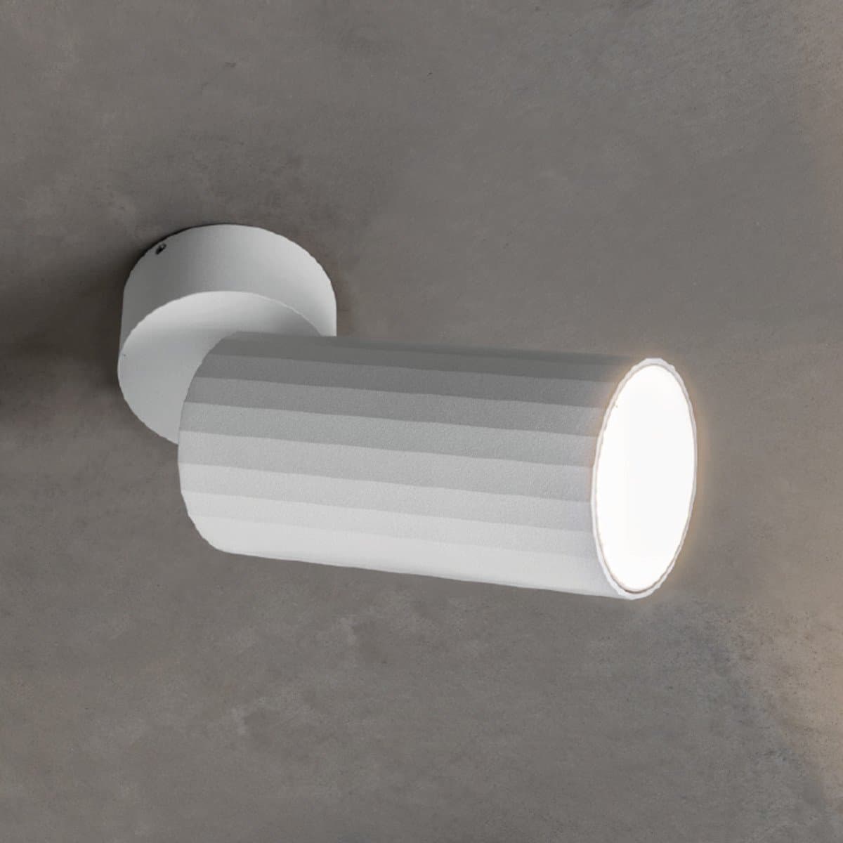Plafoniera moderna Gea Led GFA1682C 3000K LED orientabile alluminio bianco - 3