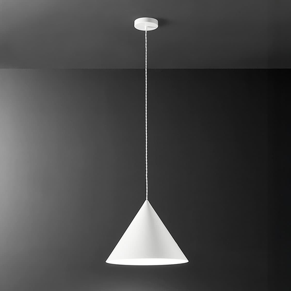 Lampadario conico Perenz ICONIC 8406 B E27 LED 40CM bianco opaco - 3