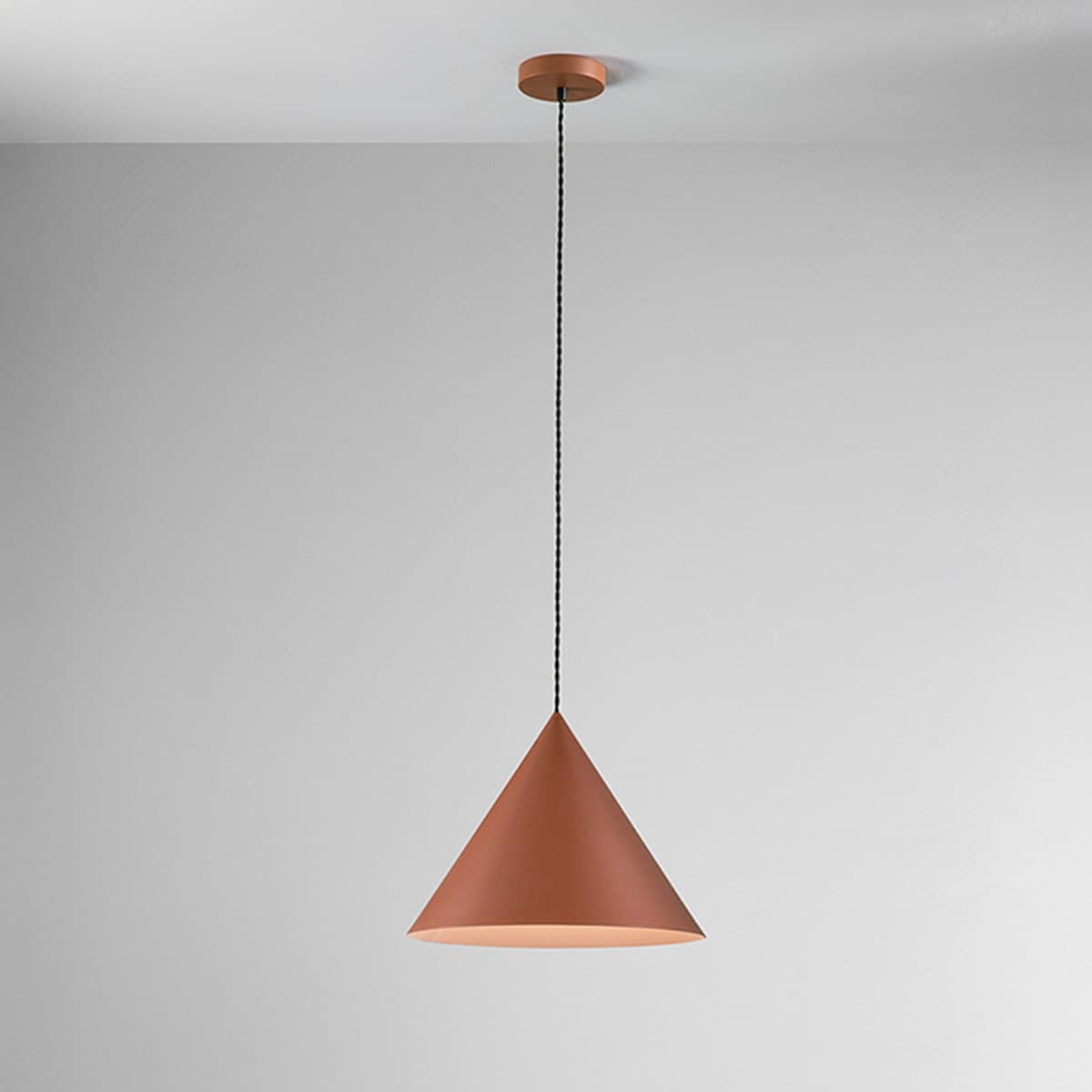 Lampadario conico Perenz ICONIC 8406 E E27 LED 40CM terracotta - 3