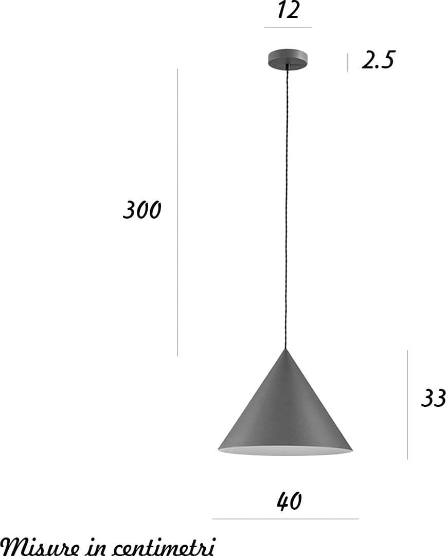 Lampadario conico Perenz ICONIC 8406 E E27 LED 40CM terracotta - 4