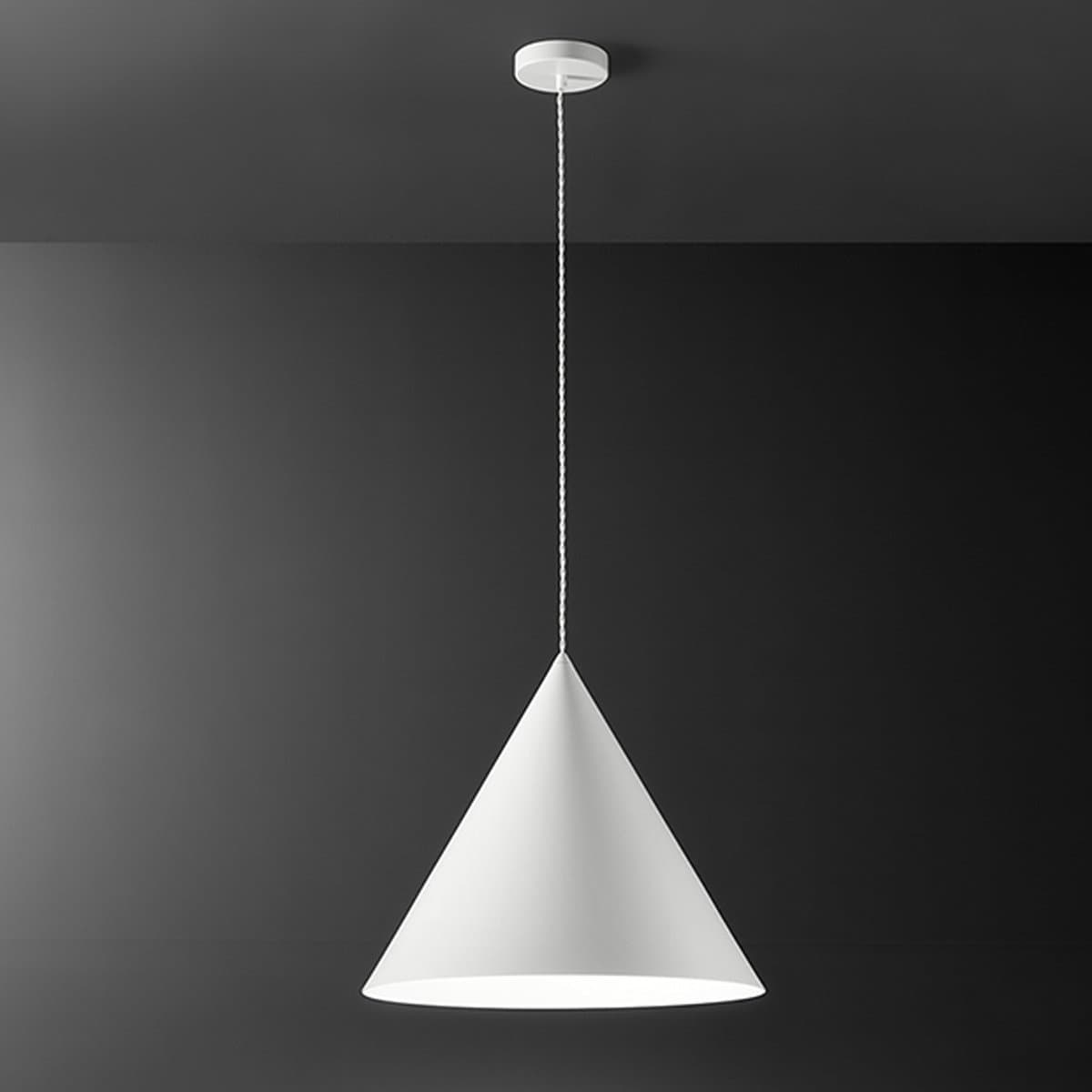 Lampadario conico Perenz ICONIC 8408 B E27 LED 50CM bianco opaco - 3
