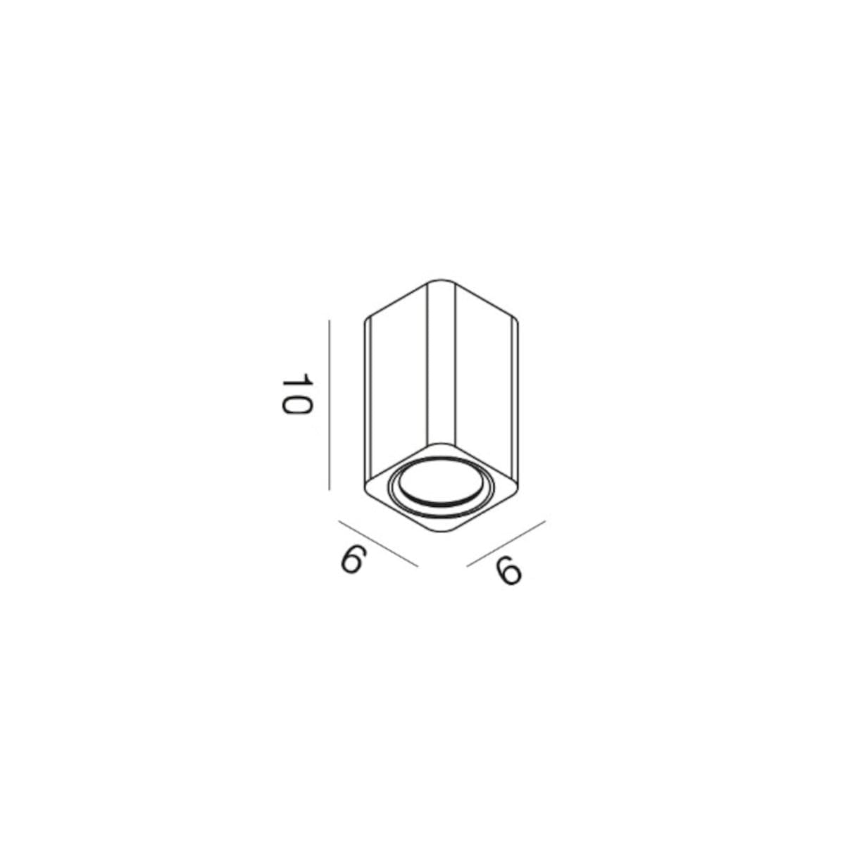 Plafoniera moderna Gea Led GFA1621 GU10 LED alluminio nero - 3