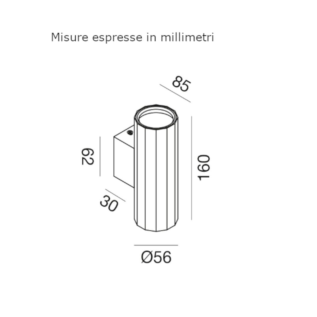 Applique moderno Gea Led GAP530 GU10 LED biemissione alluminio bianco - 3
