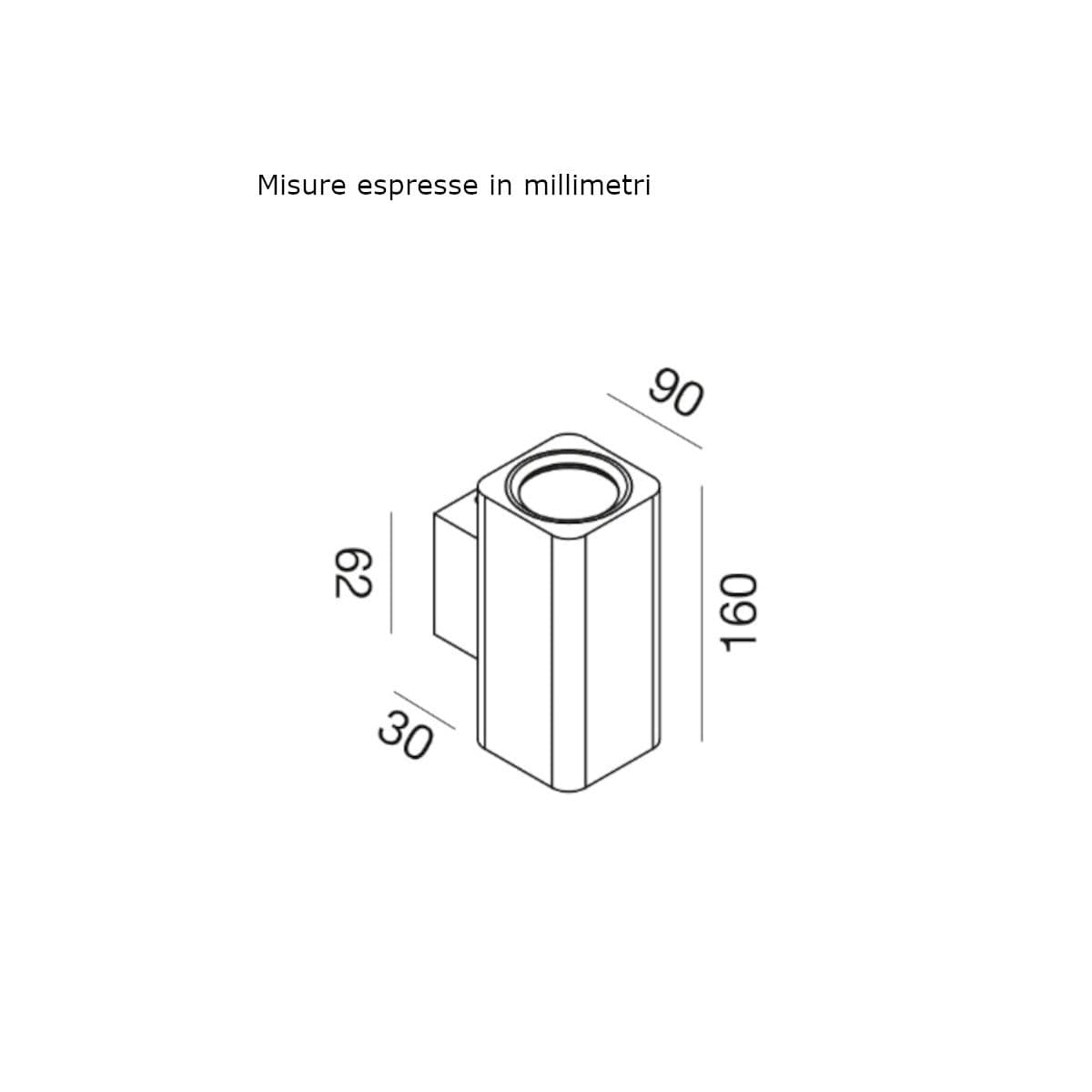 Applique moderna Gea Led GAP540 GU10 LED alluminio bianco - 3