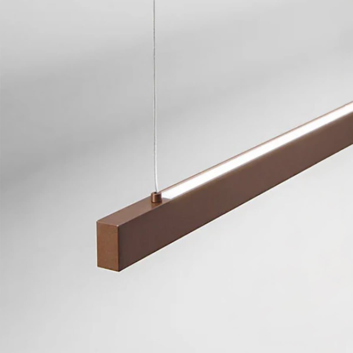 Sospensione classica biemissione led Perenz LINK 8460 MM CTD 45W LED DIM 3600LM metallo alluminio marrone metallizzato - 2